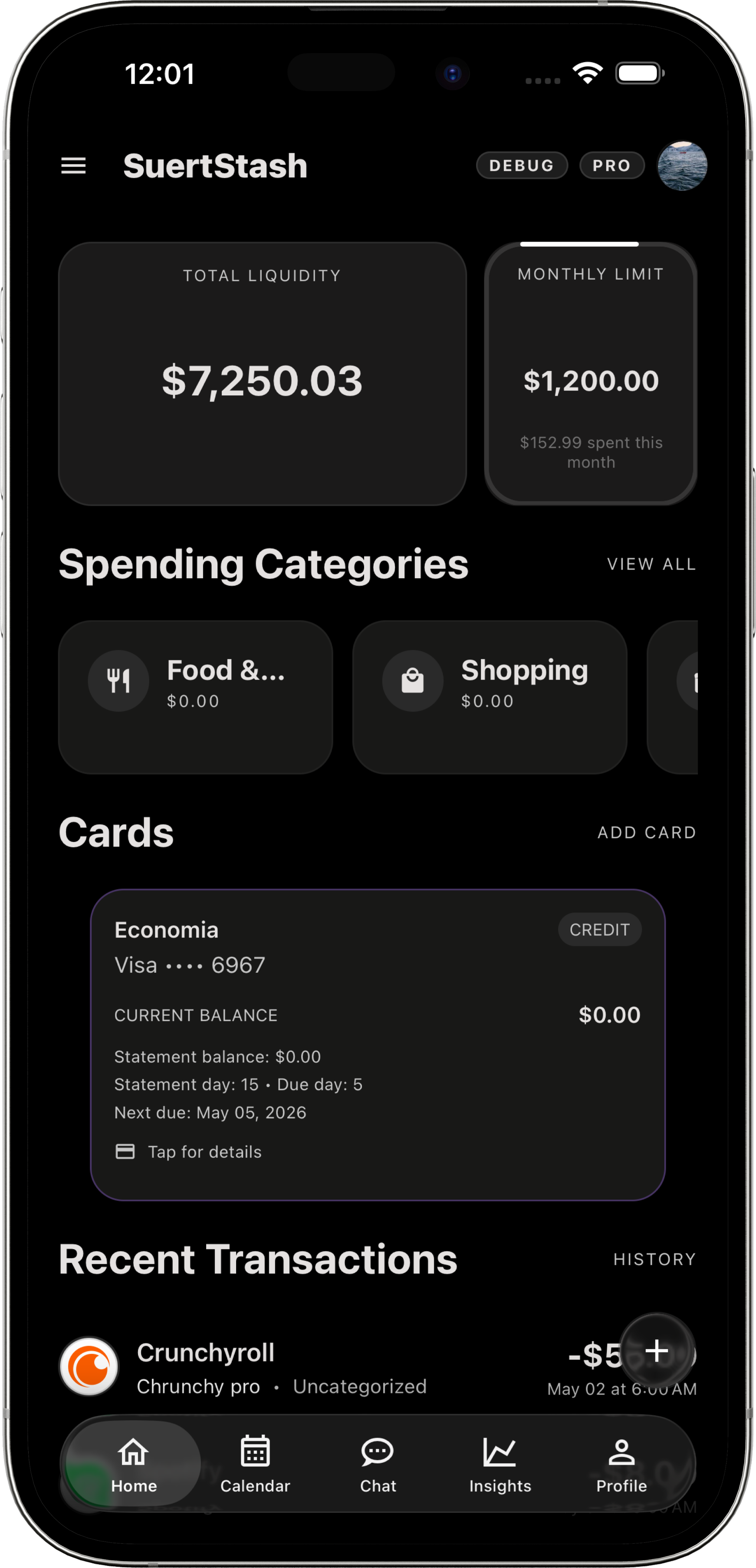 SuertStash app preview.